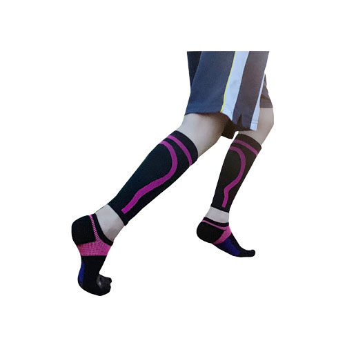 Water drop-shaped motion compression calf sleeve